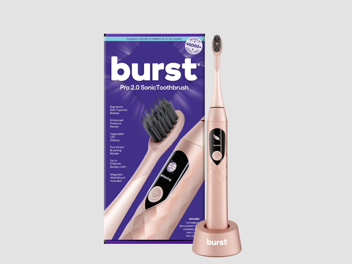 Color: Rose Gold; Sonic Toothbrush