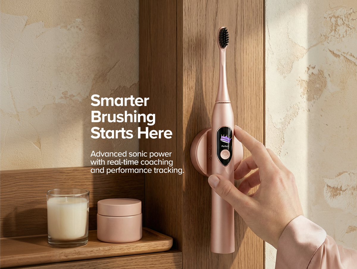 Color: Rose Gold; Sonic Toothbrush
