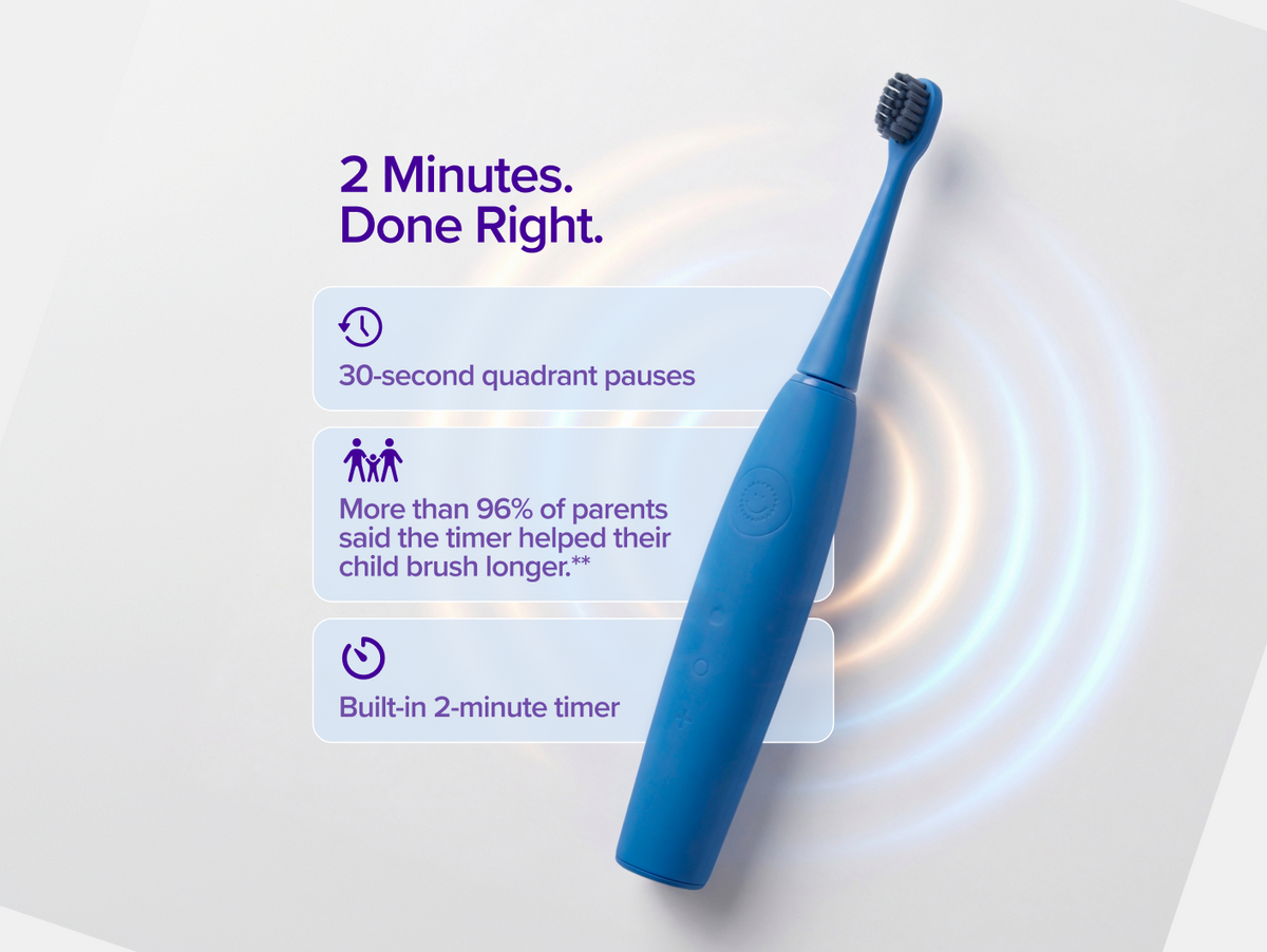 Color: Blue; kids sonic toothbrush