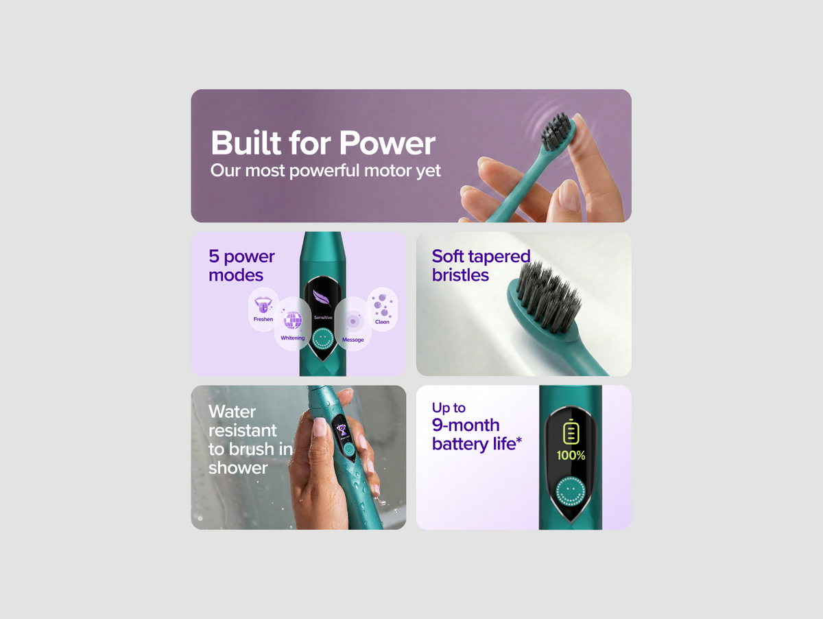 Color: Marine Teal; Sonic Toothbrush