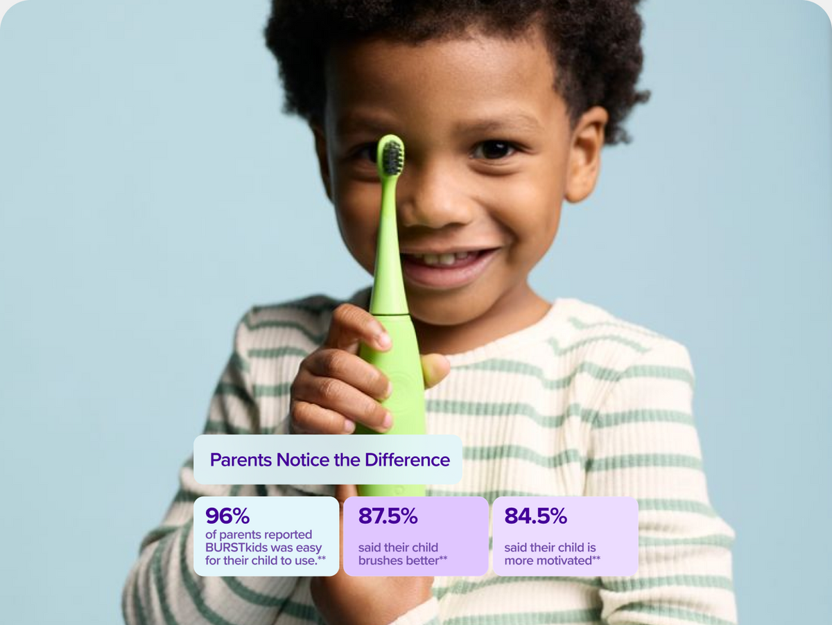 Color: Green; kids sonic toothbrush