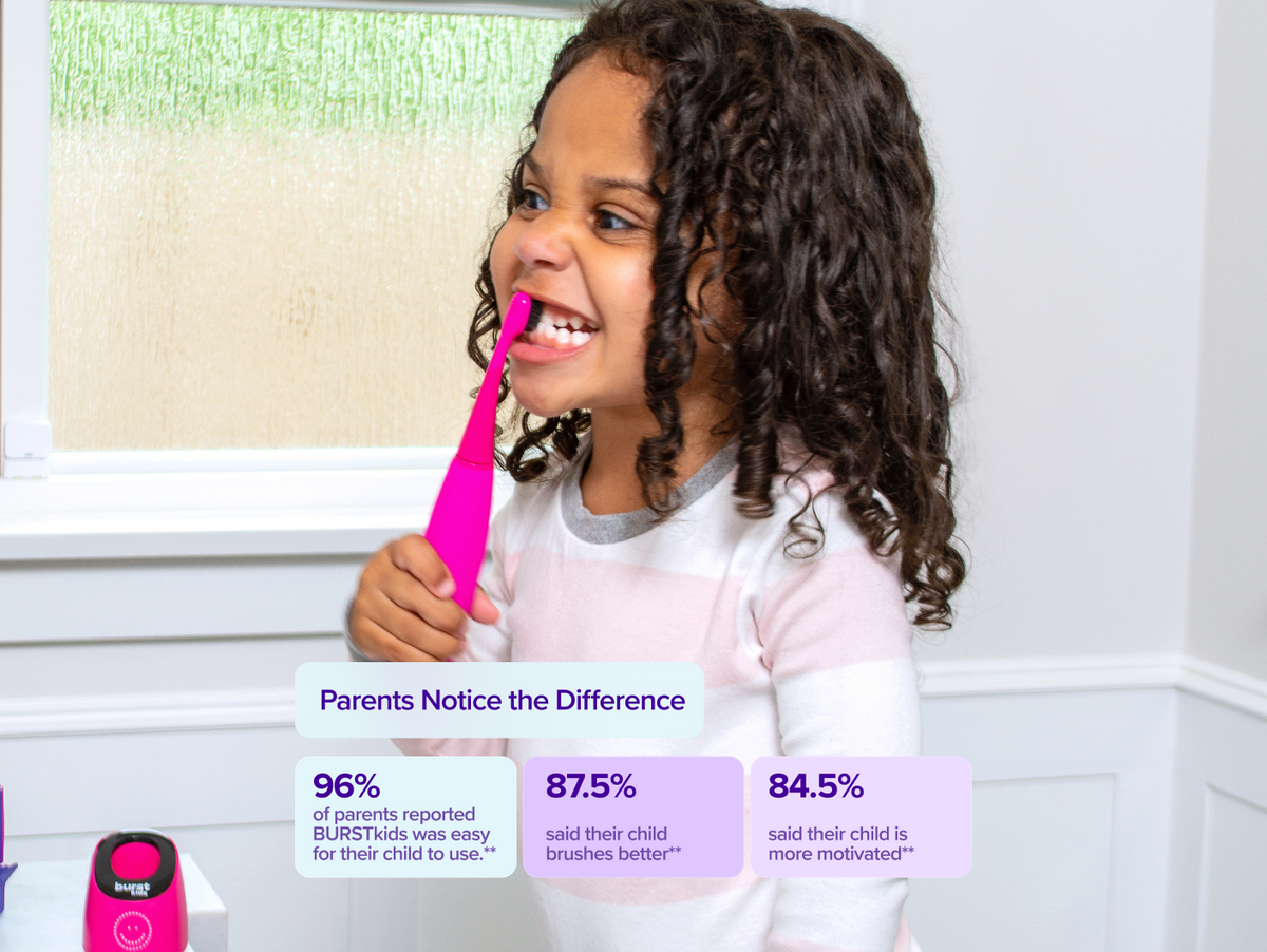 Color: Pink; kids sonic toothbrush