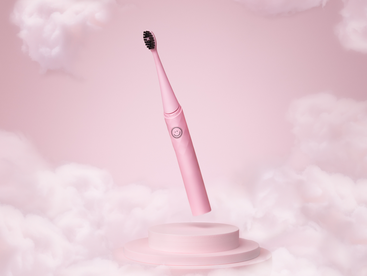 Color: Blush Pink; Travel Toothbrush