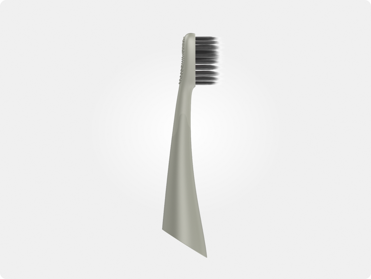 Curve Brush Replacement Head, Platinum Silver