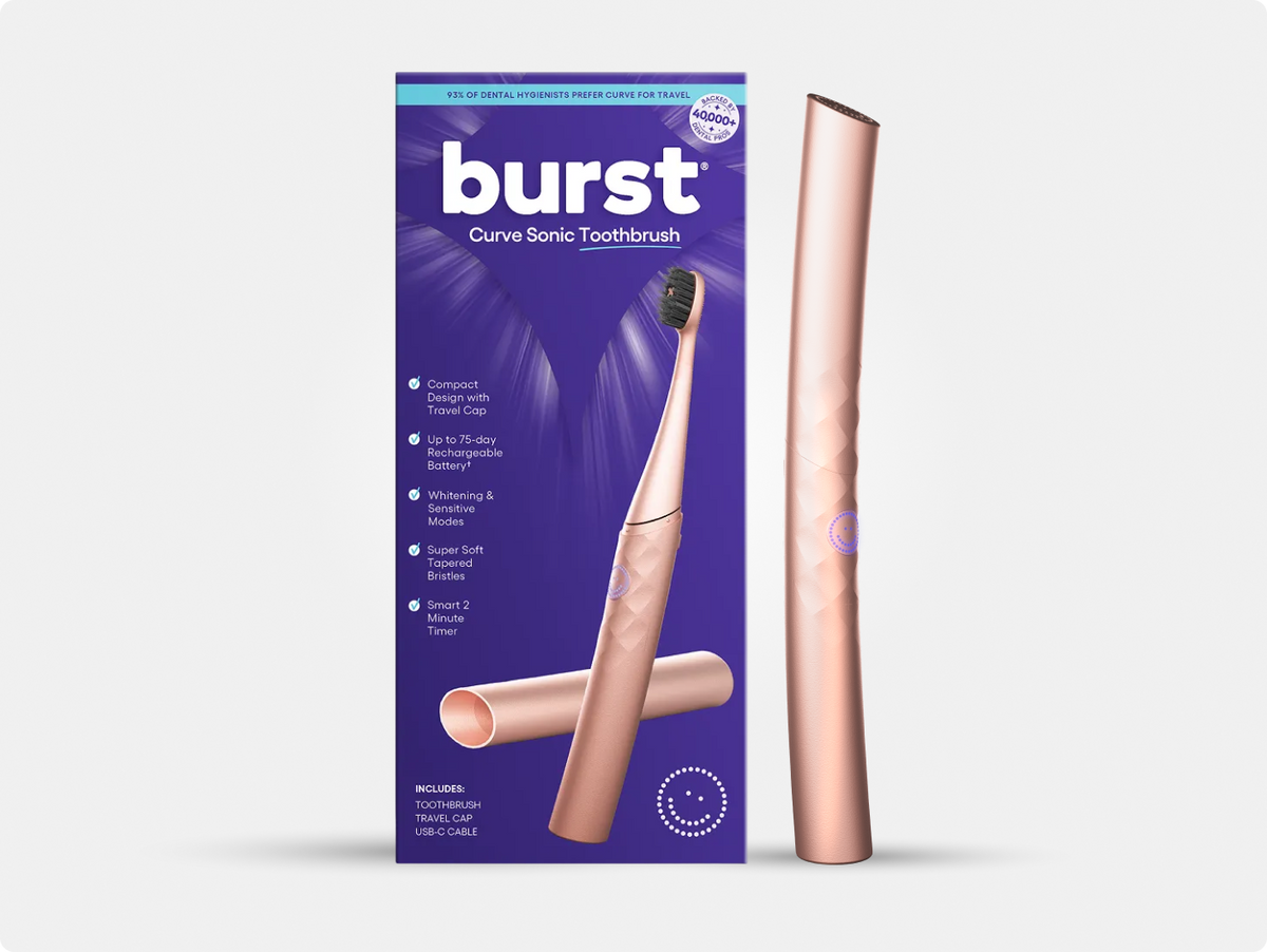 Color: Rose Gold; Travel Toothbrush