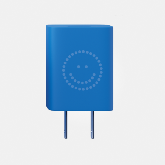 Color : Blue; Kids Wall Adapter Plug