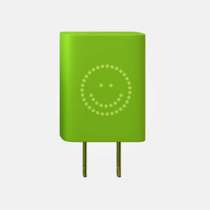 Kids Wall Adapter Plug, Green