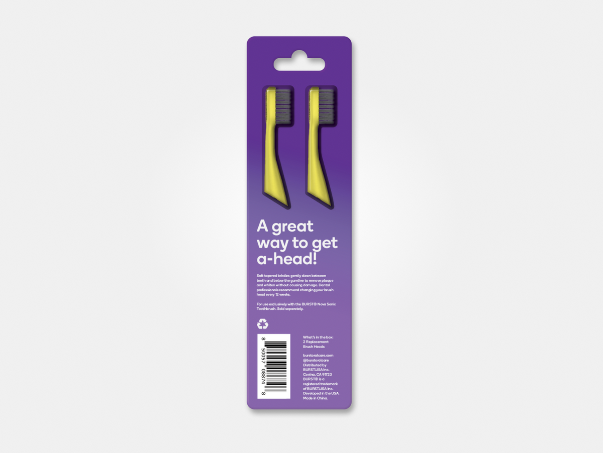 replacement toothbrush heads, Lemon Zest
