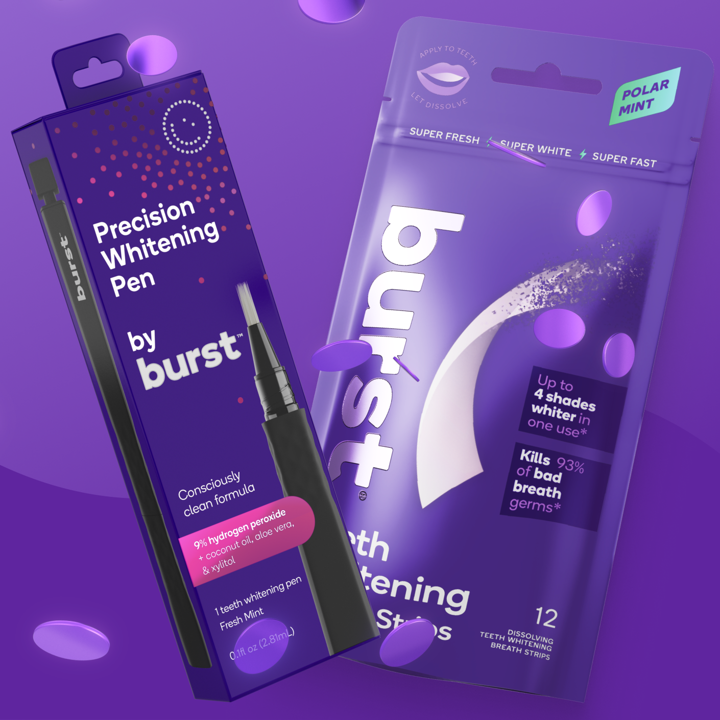 Pen and Teeth Whitening Breath Strips