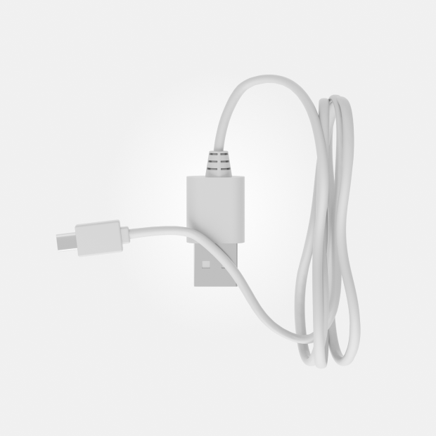 Curve Charging Cord, White