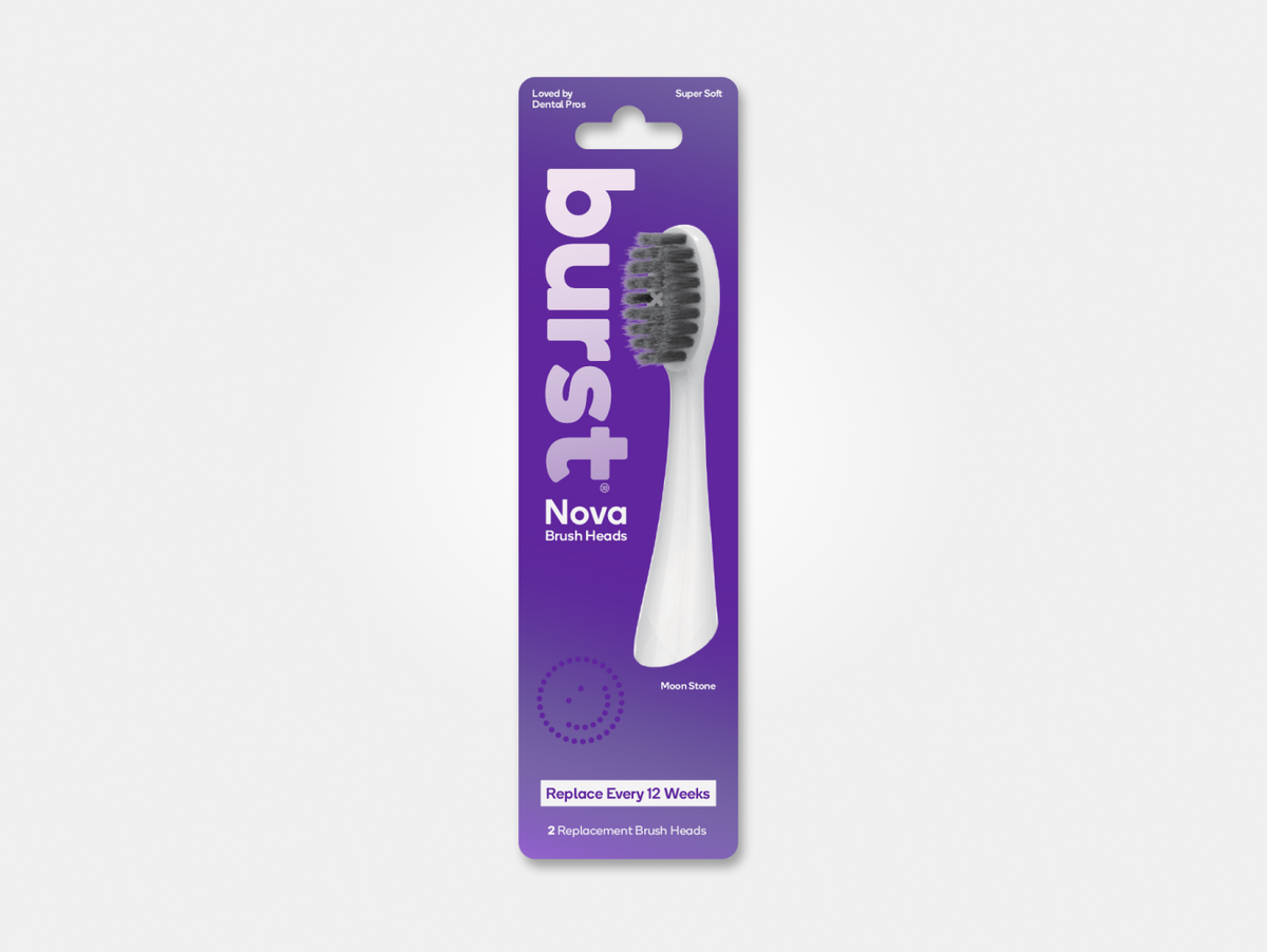 Color: Moon Stone; replacement toothbrush heads