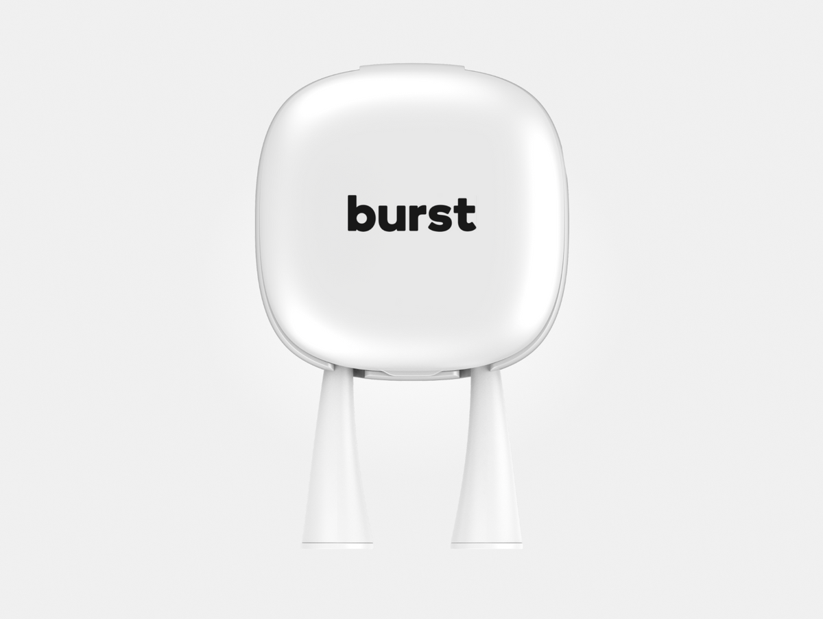 Color: White; toothbrush sanitizer