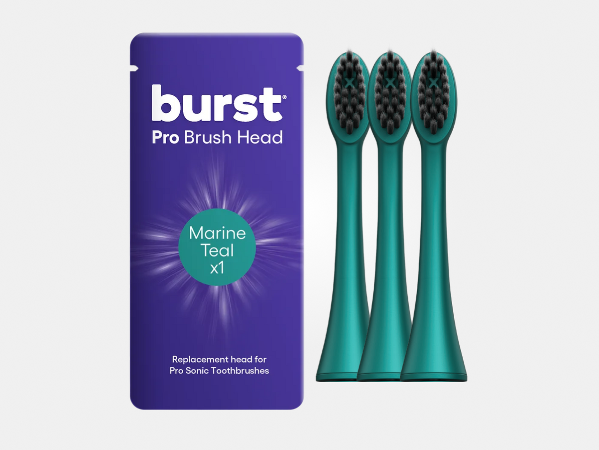 replacement toothbrush heads, Marine Teal