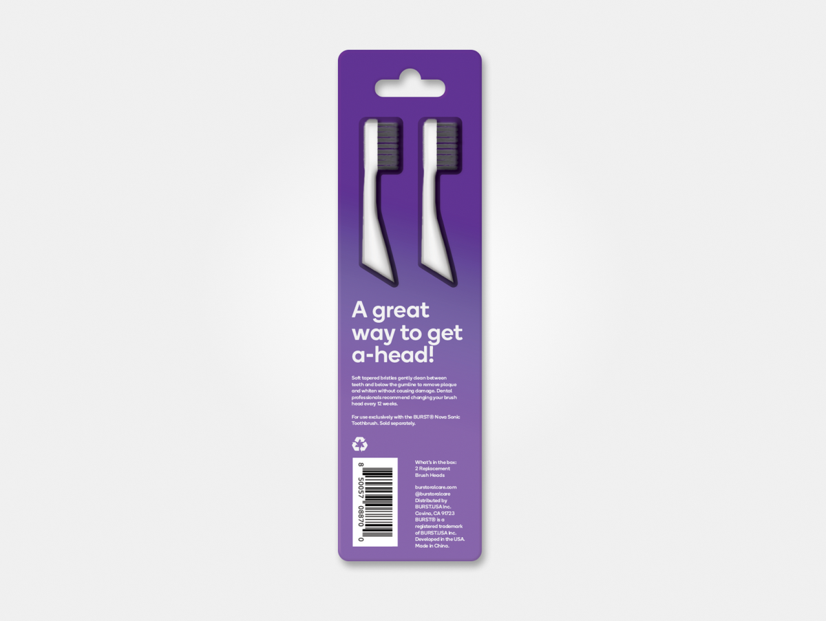 Color: Moon Stone; replacement toothbrush heads