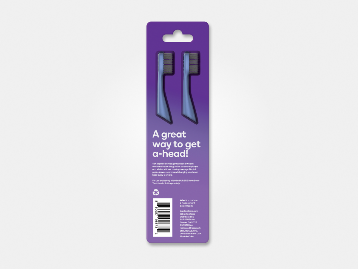 replacement toothbrush heads, Blue Haze