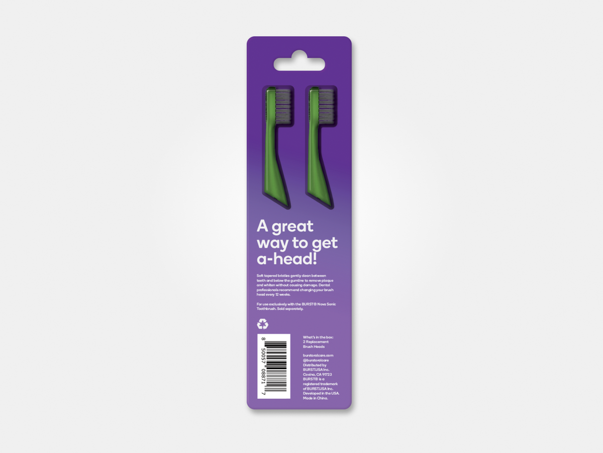 replacement toothbrush heads, Lime Light