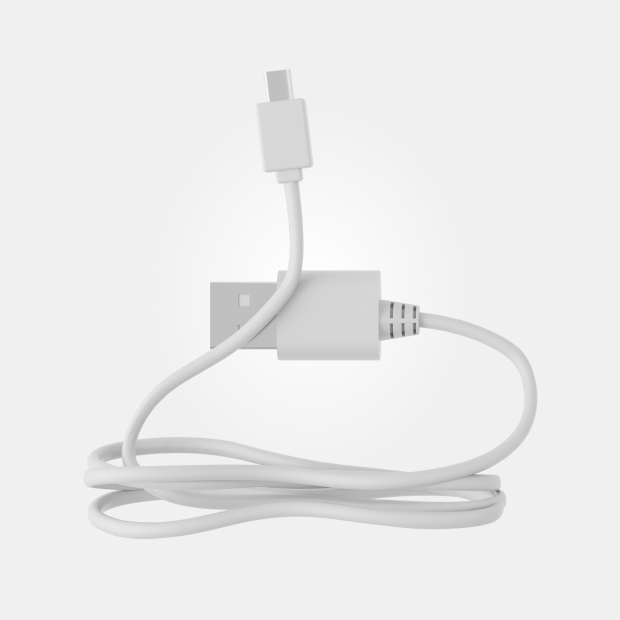 Curve Charging Cord, White