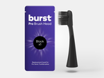 Color: Black; replacement toothbrush heads;hero:sub