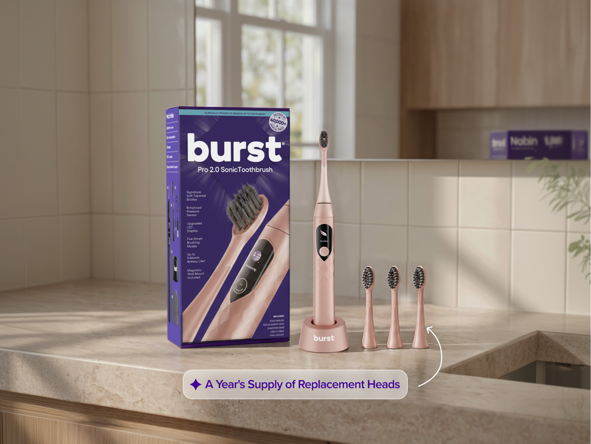 Color: Rose Gold; Sonic Toothbrush;hero:onetime