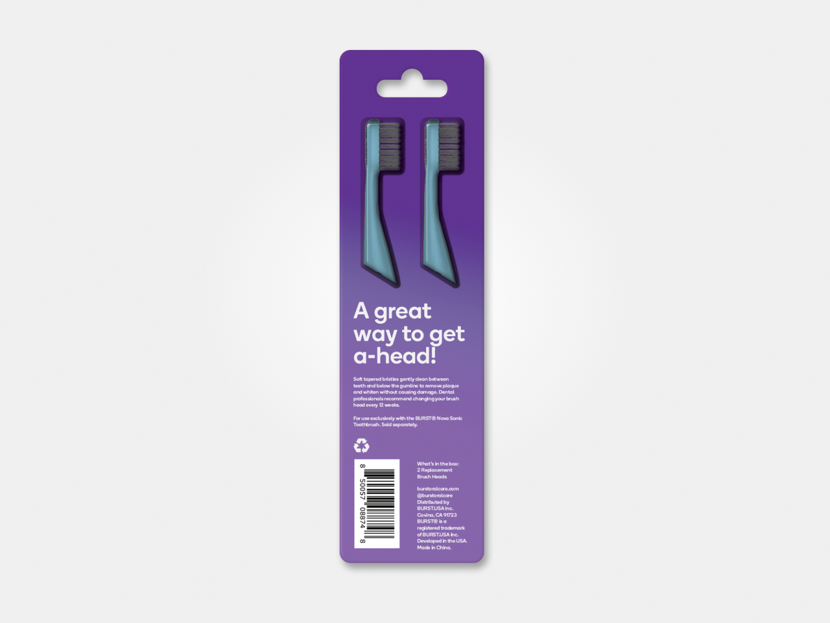replacement toothbrush heads, Teal Tide