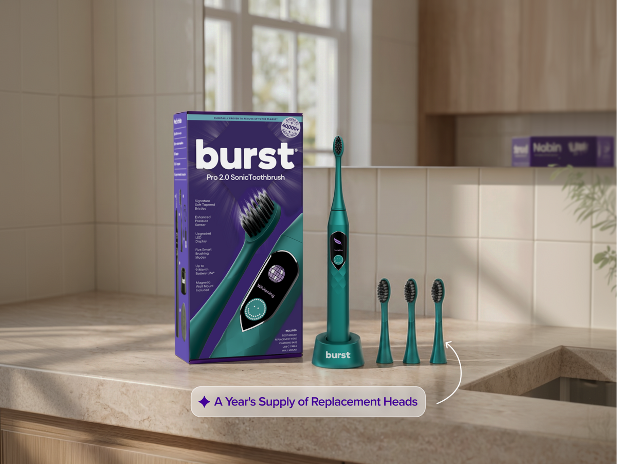 Color: Marine Teal; Sonic Toothbrush;hero:onetime