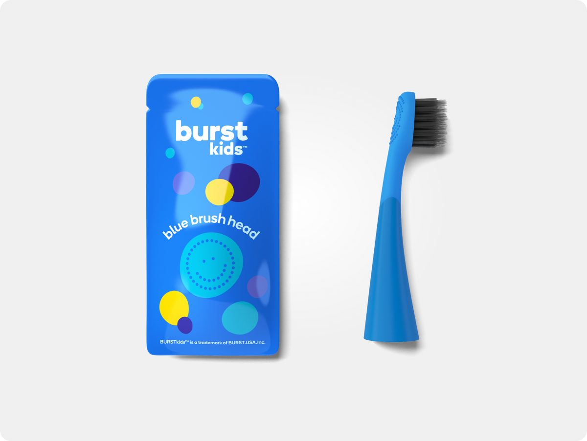 Color: Blue; kids replacement toothbrush heads