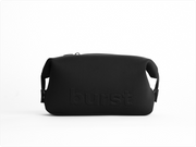 Color: Black; oral care travel bag
