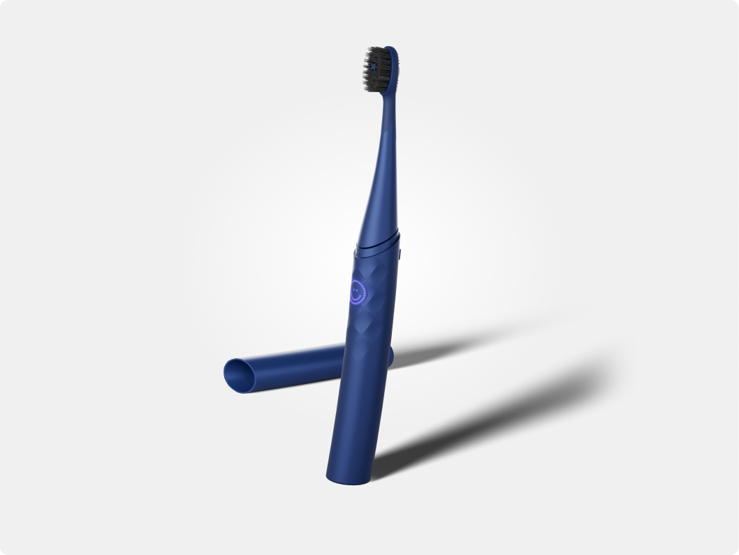 Color: Cobalt; Travel Toothbrush