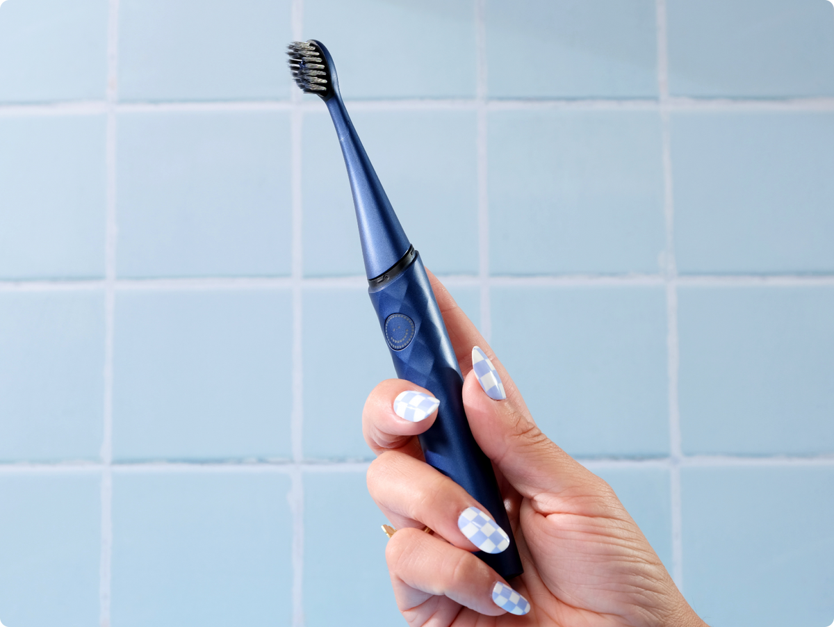 Color: Cobalt; Travel Toothbrush