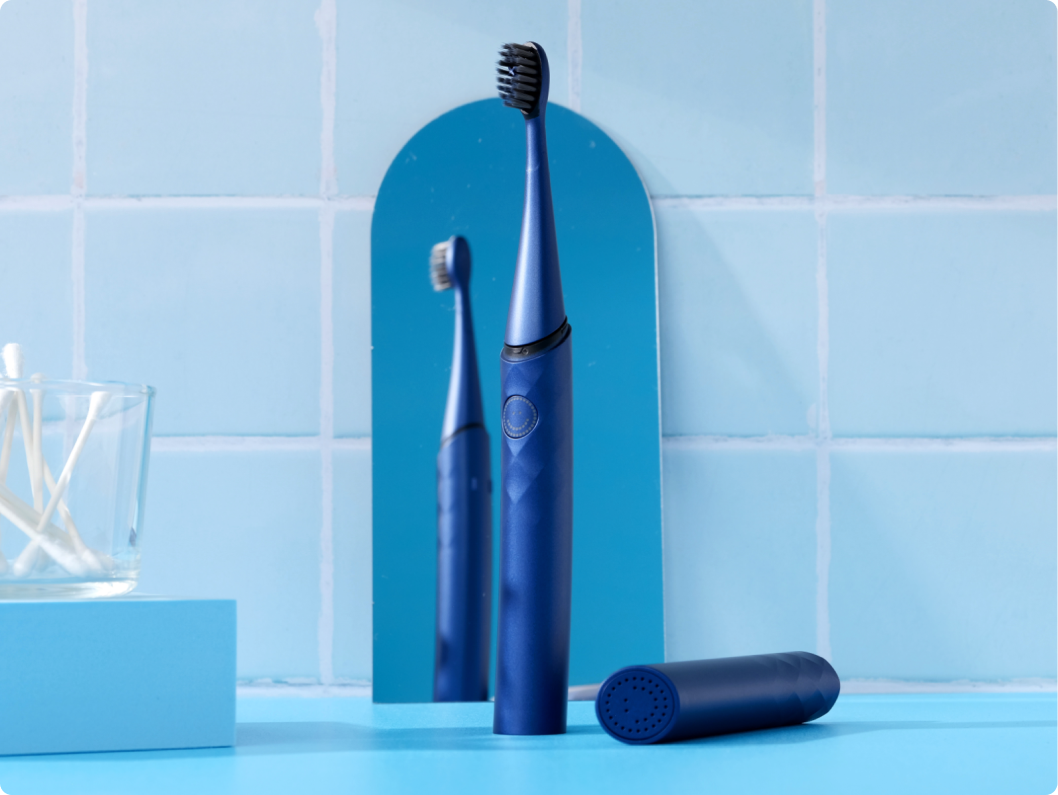 Color: Cobalt; Travel Toothbrush