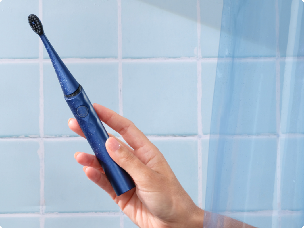 Color: Cobalt; Travel Toothbrush