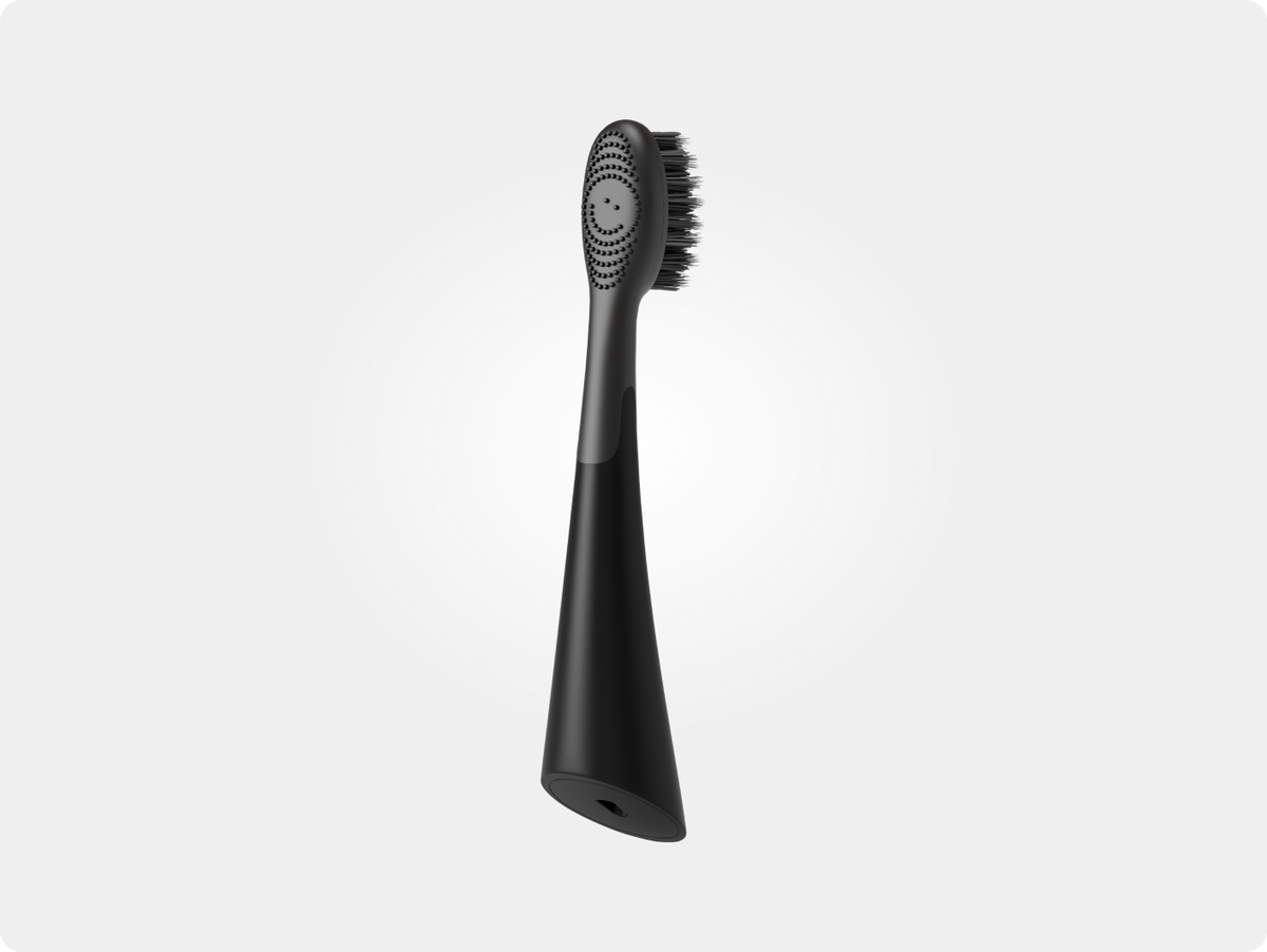 replacement toothbrush heads, Black