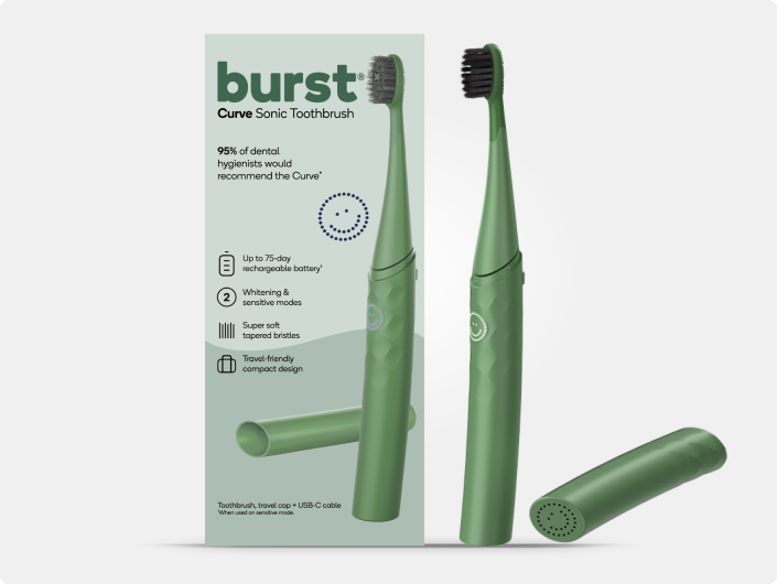 Color: Forest Green; Travel Toothbrush