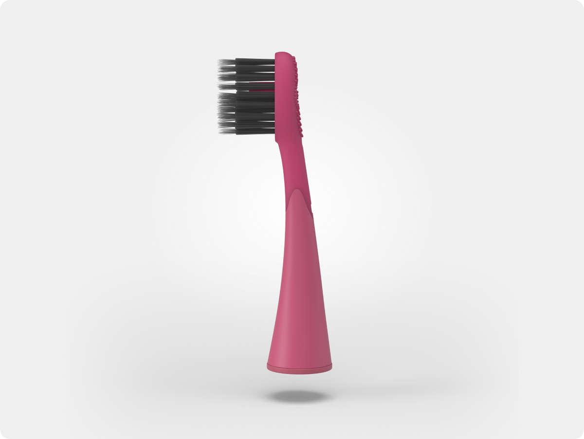 Color: Berry; Replacement toothbrush heads