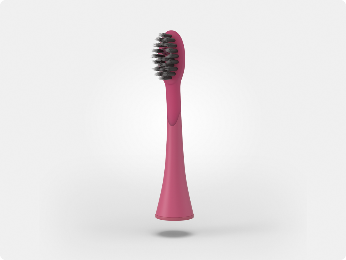 Color: Berry; Replacement toothbrush heads
