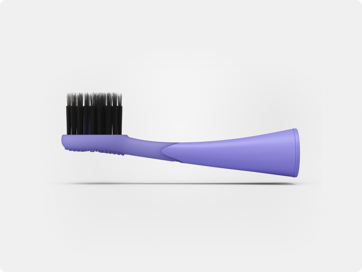 Color: Lavender; Replacement toothbrush heads