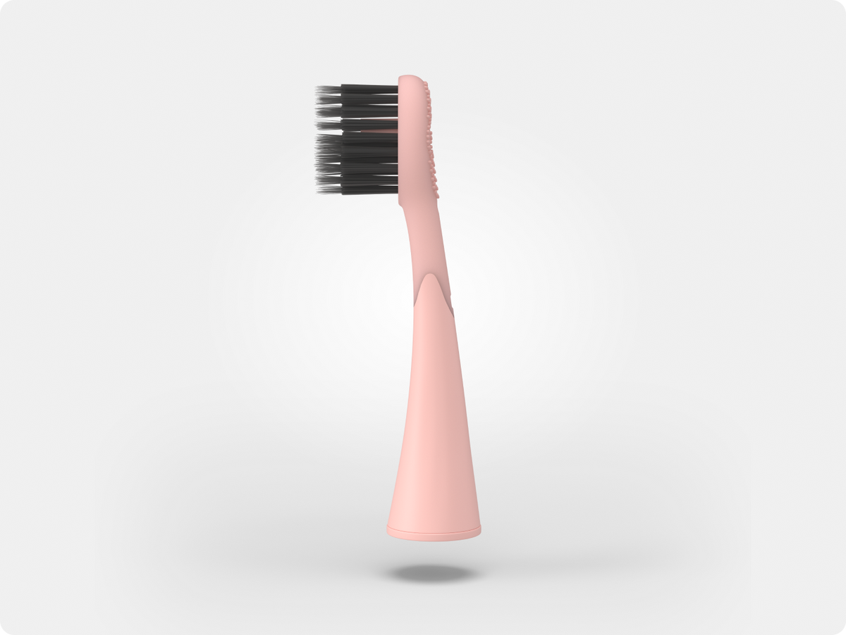 Color: Rose Gold; Replacement toothbrush heads