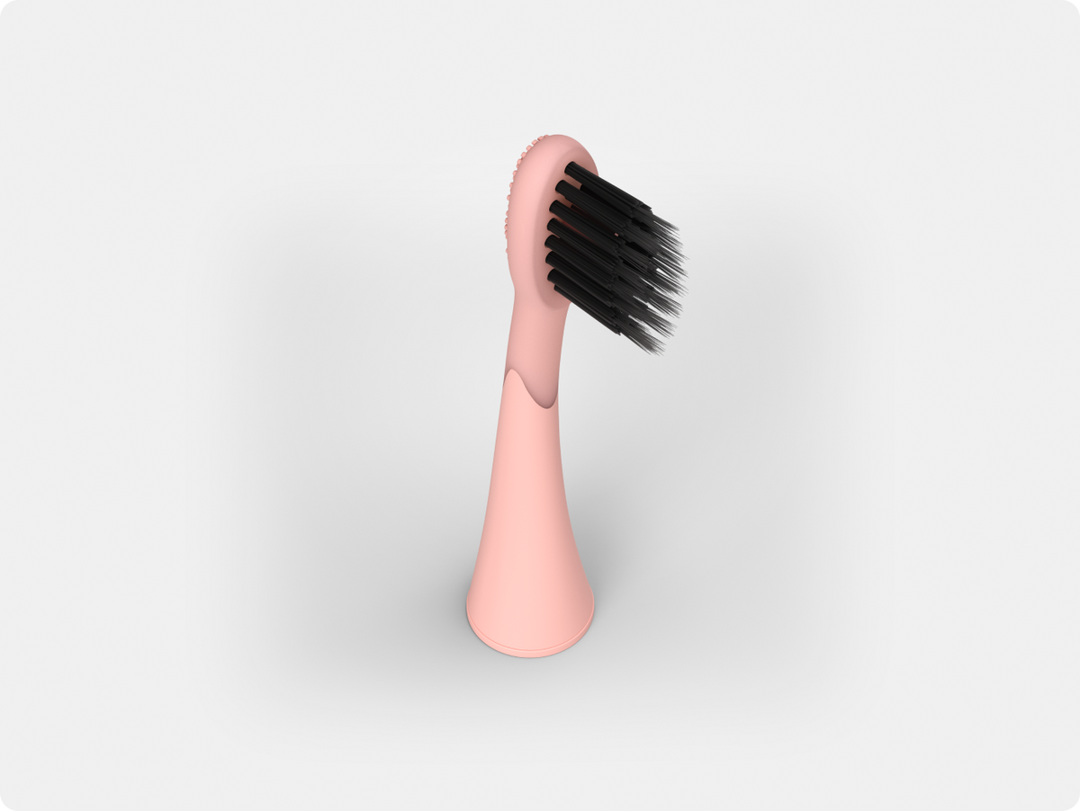 Color: Rose Gold; Replacement toothbrush heads