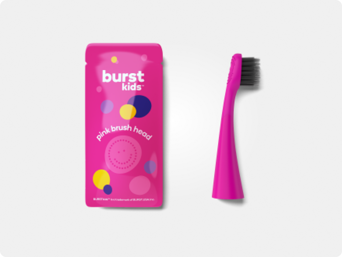 Color: Pink; kids replacement toothbrush heads